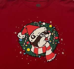 Men's Size 2XL Buc-ee's Graphic T-shirt Red Christmas 2025 Always Bright Xmas